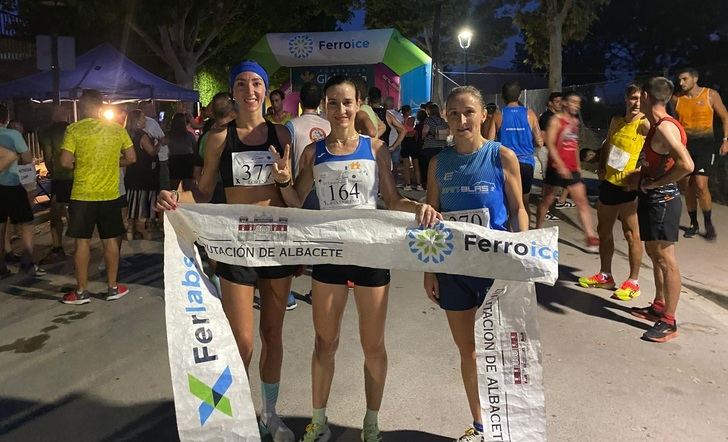 Eva Moreno y Andrés Micó, vencedores en la Carrera Popular de El Salobral