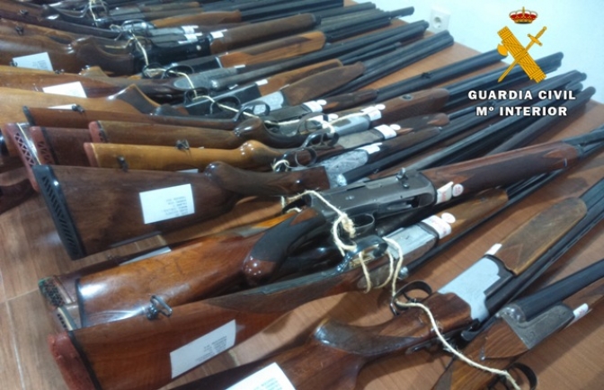 La Guardia Civil de Albacete subastará 418 armas de fuego el próximo 10 de junio