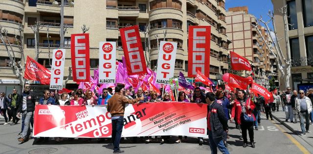 Imagen de la manifestación del 1º de mayo en Albacete.