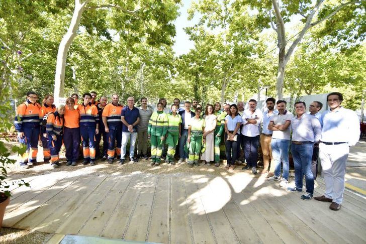 El jardín efímero en la Feria de Albacete del Medio Ambiente es “un oasis y un remanso de paz”