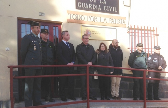 El subdelegado del Gobierno en Albacete visita la Primera Compañía de la Guardia Civil en La Roda