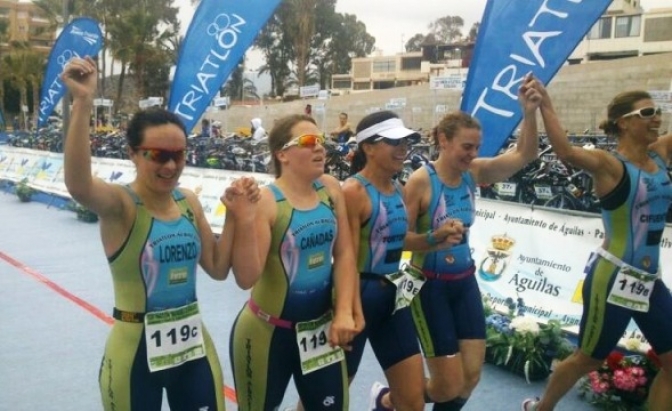 Las chicas del Arcos Triatlón Albacete, premio Destacadas 2015 del Deporte de Albacete