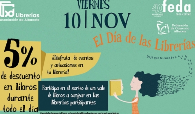 Librerías y papelerías de Albacete celebrarán el próximo viernes el Día de las Librerías