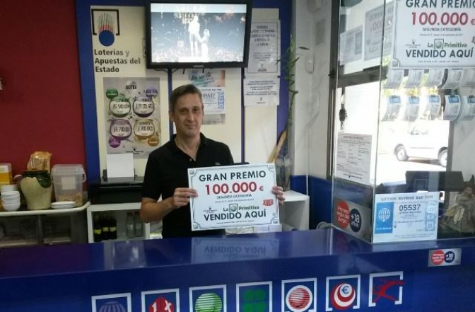 Premio  de 100.000 euros en la Primitiva para un acertante de Almansa