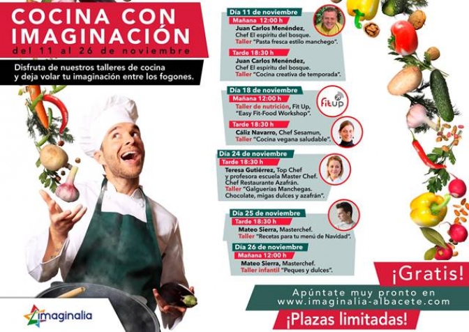 El Centro de Ocio y Comercio Imaginalia organiza la primera edición de ‘Cocina con imaginación’
