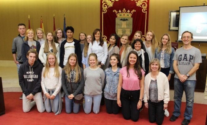 Estudiantes de un instituto de Noruega participar en un intercambio cultural con el Bachiller Sabuco de Albacete