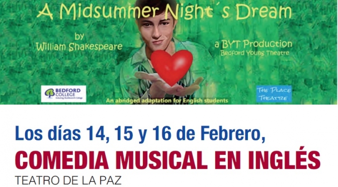 Del 14 al 16 de febrero continúa en el Teatro de la Paz de Albacete la campaña de teatro en inglés para estudiantes