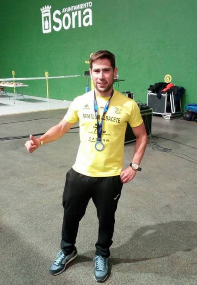 Miguel Ángel Huerta, duatleta del triatlón Albacete, subcampeón de Europa de Duatlón