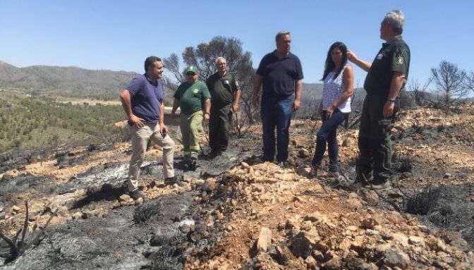 La Junta de CLM destaca el trabajo de los profesionales del Plan INFOCAM en la extinción del incendio forestal en la Sierra de las Quebradas de Liétor