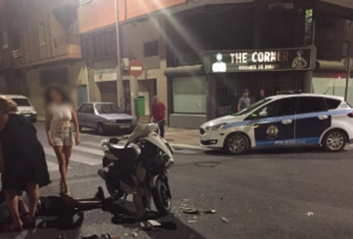 Accidente con daños materiales importantes en la noche del viernes en Albacete, varios vehículos implicados