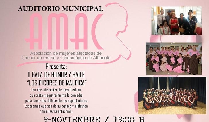 El auditorio municipal acoge la II gala de Humor y Baile a beneficio de AMAC