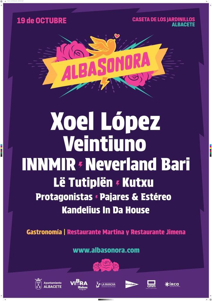 El Festival AlbaSonora transformará Albacete en el epicentro de la música y la gastronomía de La Mancha