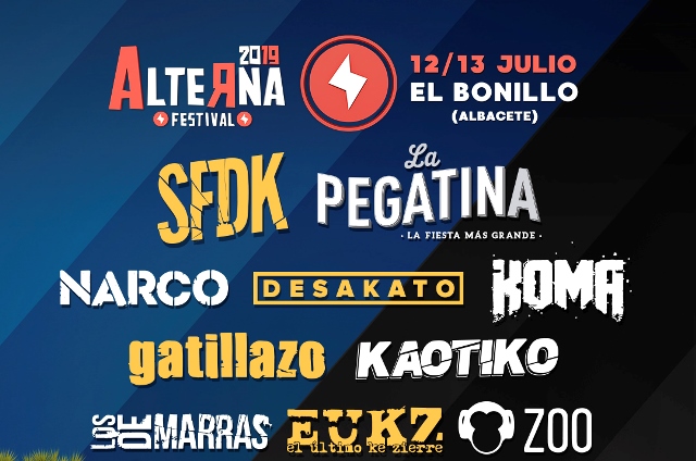 XVI edición del ‘Alterna Festival’ en El Bonillo que se celebrará el 12 y 13 de julio