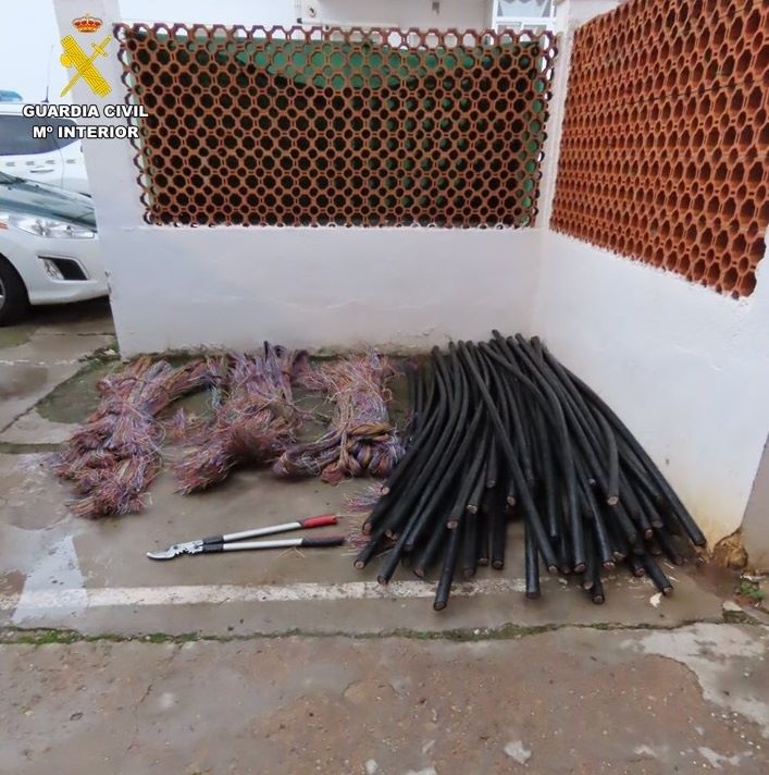 Catorce detenidos por robos continuados de cable de cobre en la comarca de Puertollano (Ciudad Real)