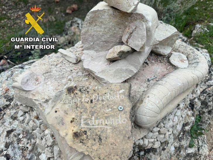 Un detenido por ocasionar daños patrimoniales por 25.000 euros a la Ruta de la Esculturas de Bogarra