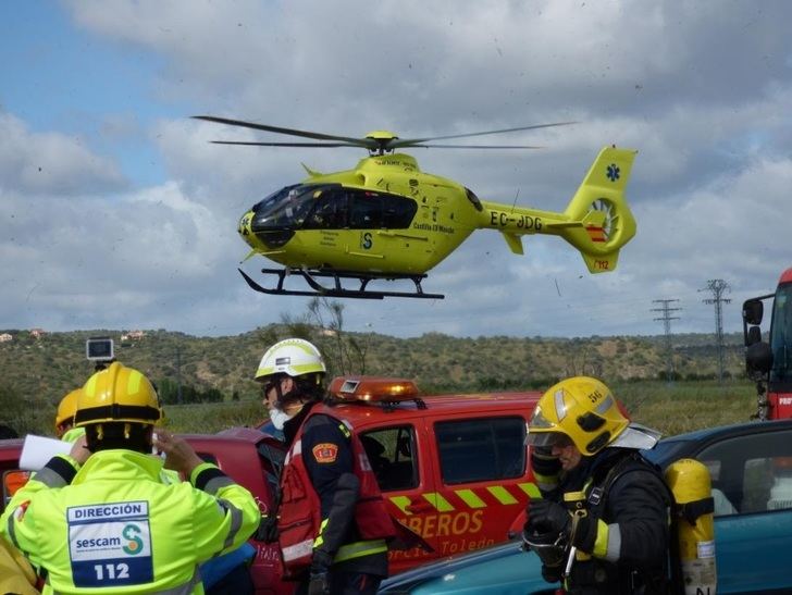 Evacuado en helicóptero al hospital de Guadalajara tras sufrir una caída mientras hacia senderismo en Ocentejo