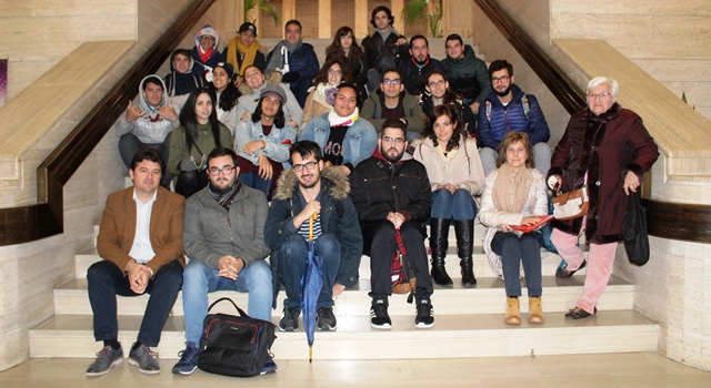 Los universitarios de Albacete reciben explicaciones de los cambios que implica la peatonalización del centro