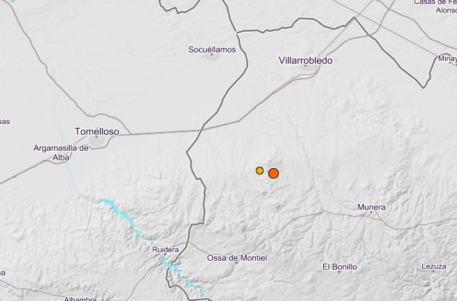 Un terremoto de 3,8º en Ossa de Montiel (Albacete), se siente en una veintena de lugares