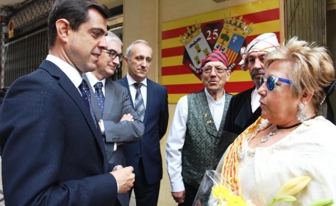 La Casa de Aragón en Albacete celebra su día grande con una ofrenda de flores y una misa baturra