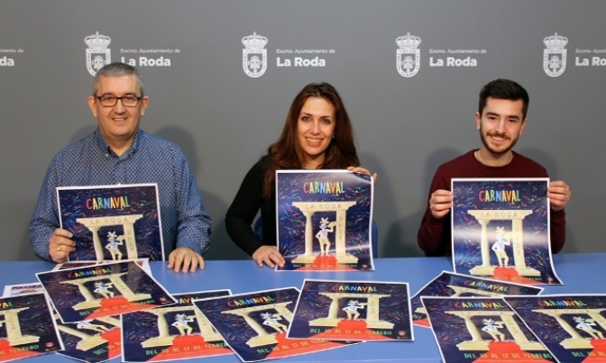 Presentado el cartel del carnaval 2018 de La Roda, obra de Rubén Almansa