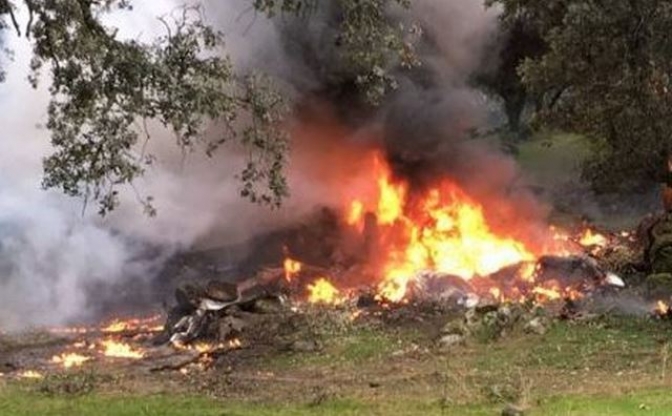 Imagen de archivo de otro accidente de avioneta en la provincia de Toledo.