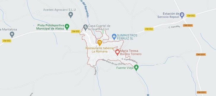 Muere un motorista de 66 años tras salirse de la vía en Alatoz (Albacete)