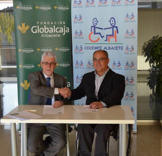Convenio de la Fundación Globalcaja Albacete con Cocemfe Albacete
