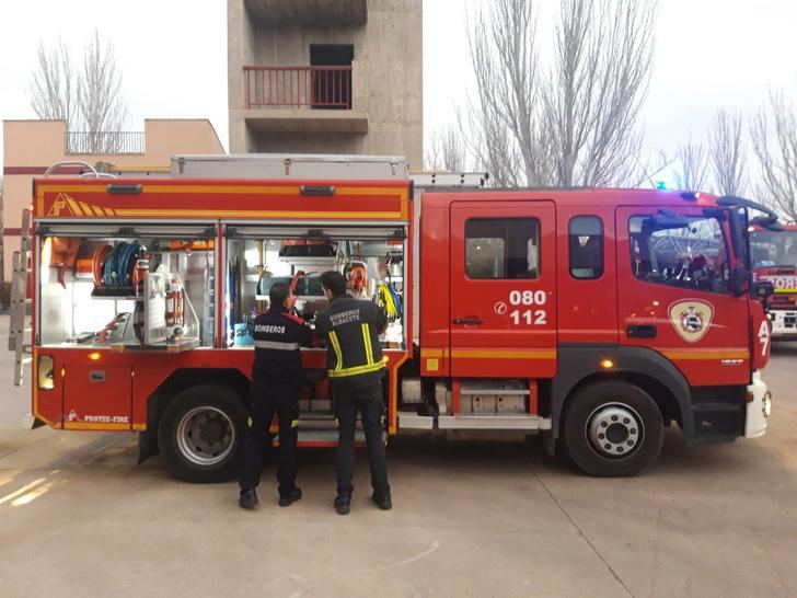 Imagen de archivo de un camión de bomberos de Albacete.