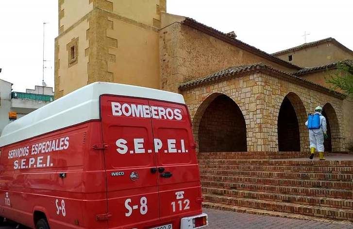 800 actuaciones de desinfección de los bomberos del SEPEI de la Diputación de Albacete durante la semana