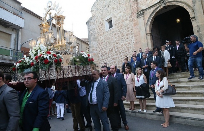 García-Page asistió en El Bonillo a los actos de la festividad del Cristo de los Milagros