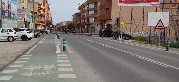 Albacete ultima los detalles para implantar el carril bici en las entradas por las carreteras de Valencia y Jaén