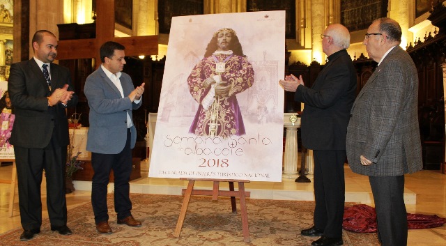 Un momento de la presentación del cartel de la Semana Santa de Albacete 2018