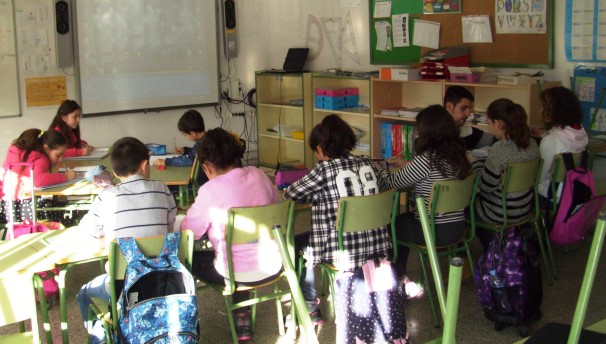 Imagen de archivo de un colegio de Castilla-La Mancha.