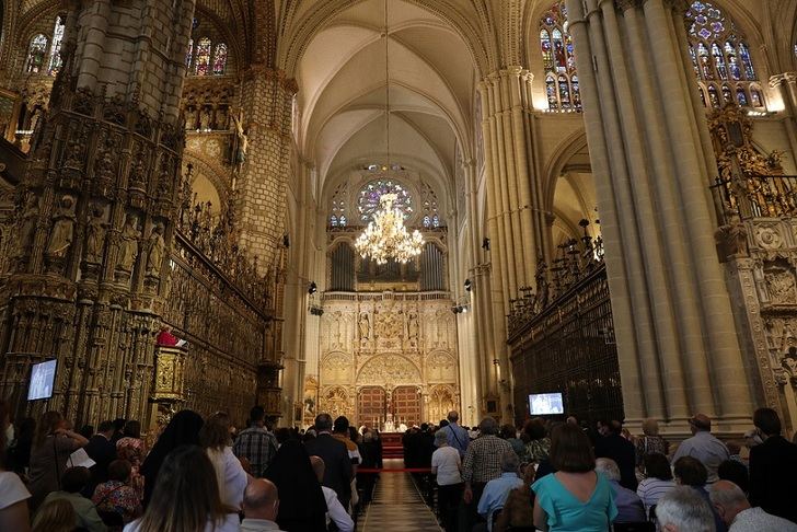 Celebración del Corpus en la Catedral de Toledo.