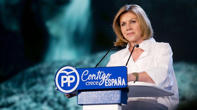 Cospedal dice en la convención nacional del PP que el reto de futuro de su partido en Castilla-La Mancha es gobernar para crear empleo