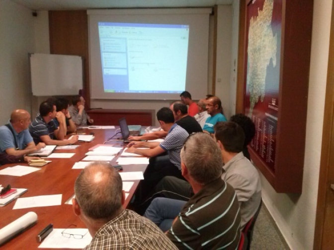Reunión del comité organizador de la I Copa BTT-Desafío Albacete para cerrar recorridos de las etapas
