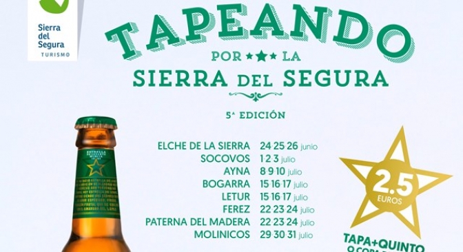 La V Edición de Tapeando por la Sierra del Segura llega también a Ayna