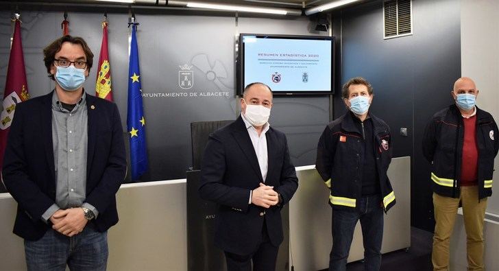 El servicio de bomberos de Albacete realizó más de 800 desinfecciones por el coronavirus