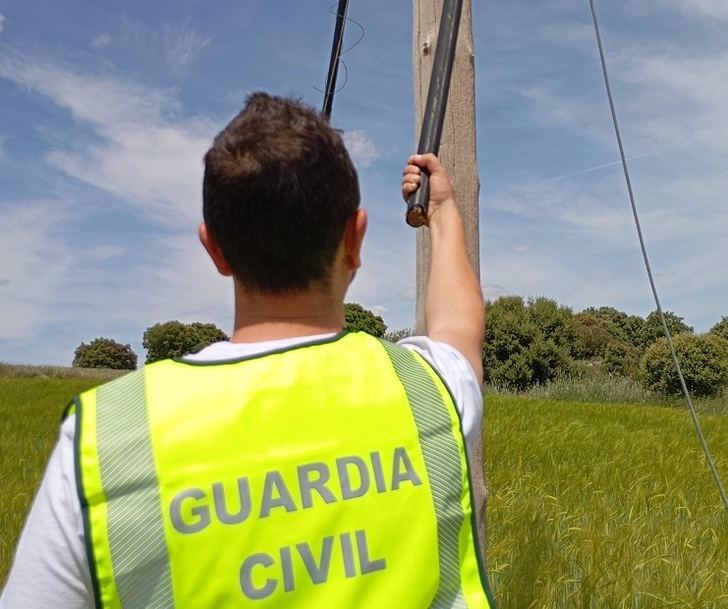 Detienen a dos personas por robar cable de cobre en la provincia de Cuenca y a otras dos por receptación