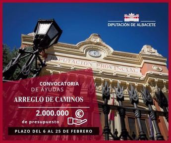 La Diputación de Albacete destina 2 millones de euros para mejorar caminos rurales en municipios menos poblados