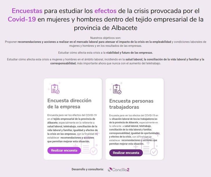 El Observatorio de Igualdad en Relaciones Laborales de Albacete comienza las encuestas para evaluar el impacto del coronavirus