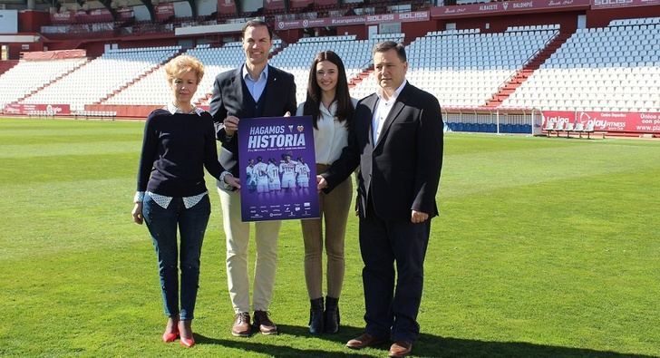 Ayuntamiento y Diputación de Albacete apoyan el partido del Fundación Albacete femenino ante el Valencia Féminas