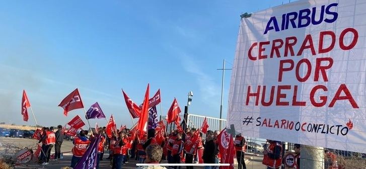 Suspendida la huelga en Airbus tras abrirse una vía de negociación con la empresa