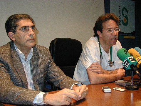 Jesús López-Torres Hidalgo (a la izquierda) acompañado en esta imagen de archivo por Pedro Abizanda Soler