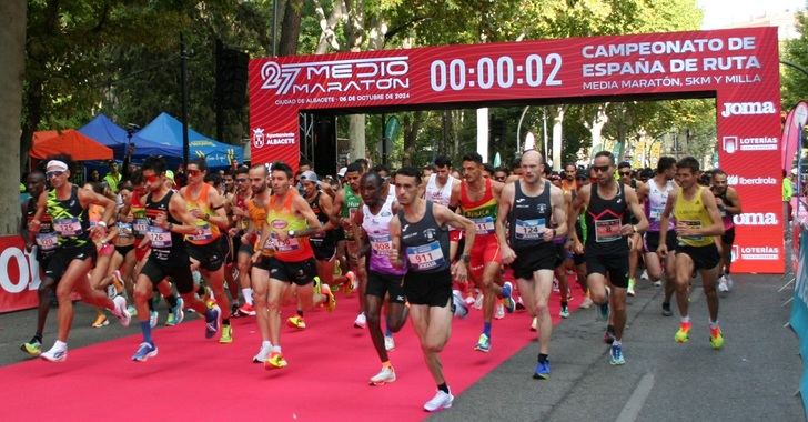 Aferdi y Kaoutar Boulaid ganaron la edición XXVII de la Media Maratón de Albacete