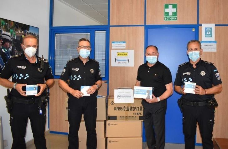 La Policía Local de Albacete recibe 6.000 mascarillas FFP2 para los empleados municipales