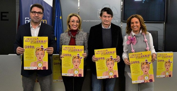 El Ayuntamiento de Albacete y la Federación de Comercio impulsan la campaña ¡Compra sin Prisas!