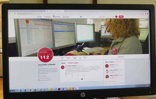 El 112 de Castilla-La Mancha estrena twitter para estar más cerca de los ciudadanos