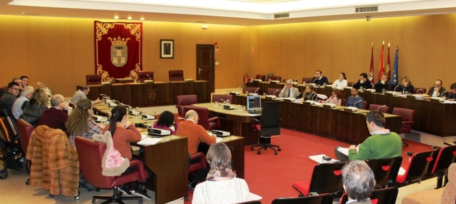 Imagen de archivo de un pleno participativo en el Ayuntamiento de Albacete