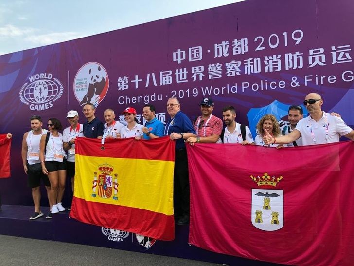 Siete medallas para los policías y bomberos de Albacete en los Juegos Mundiales